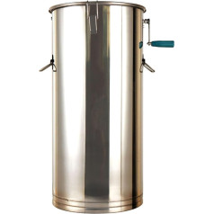 Honey Extractor Manual, 2 Frames 304 Stainless Steel Honey Centrifuge Extractor, with Stainless Steel Cover and Handle, for Apiaries and Family Use, 2 Frame