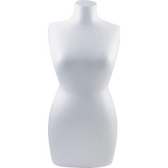 Rayher Hobby Rayher 3316800 Female Torso Bust 50 cm White Polystyrene Width Approx. 20 cm
