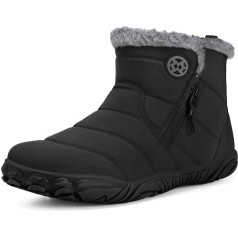 Eagsouni Barfußschuhe Gefüttert Herren Winterschuhe Warm Damen Winterstiefel Schneestiefel Winter