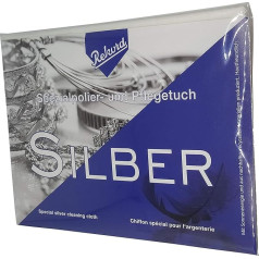 Rekord Silver Cleaning Cloth for Jewellery 30 x 24 cm Cutlery & Coins High-Quality Multifiber Cloth Made in Germany