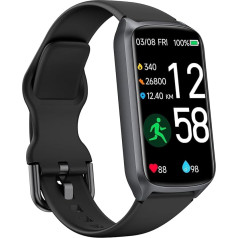 Fitness Tracker/Watch for Women and Men, Up to 7-Day Battery Life, 20+ Training Modes, SpO2 Tracking, Sleep Monitor, Heart Rate Monitor, Pedometer, 5 ATM Waterproof Activity Tracker