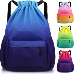 Sarsumir Turnbeutel Sportbeutel Damen Jungen, Wasserdicht Große Kapazität Beutel mit Kordelzug Rucksack, Kordelzugbeutel Turnbeutel Herren Mädchen