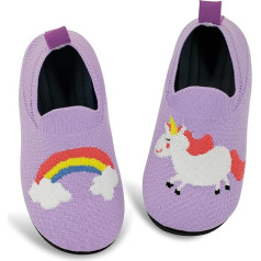 qpyysz Children's Slippers Boys Girls Gym Slippers Boys Barefoot Children's Slippers Unicorn Dino Fox Slippers Breathable Non-Slip First Walking Shoes