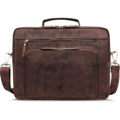 Marc Peter® Auckland 15.6 Inch Leather Laptop Bag, Shoulder Bag for Laptop, Briefcase for Notebook, Bag for Men and Women