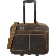 Greenburry Vintage 2 Rolls Business Trolley 33 cm Laptop Compartment, brown