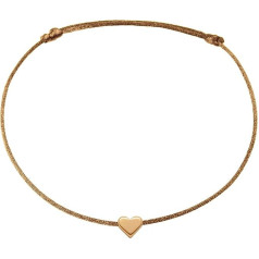 Selfmade Jewelry Anklet Women's Heart Handmade Anklet with Heart Adjustable Size Includes Gift Packaging