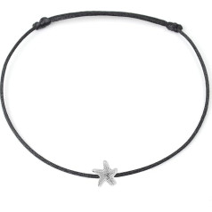 Selfmade Jewelry Women's Anklet Starfish Adjustable Anklet Handmade in Germany Includes Gift Packaging