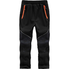 Zzkouine Children's Softshell Snow Trousers Ski Trousers Warm Trousers Boys Girls Winter Trousers Outdoor Trousers Hiking Trousers