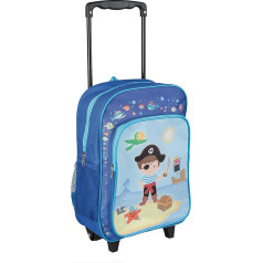 Idena 2-in-1 children's backpack trolley Polyester, Blue (pirate).