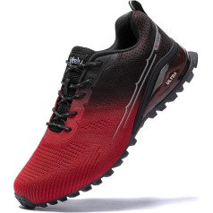 Kricely Men’s Trail Running Shoes, Lightweight, Breathable Hiking Boots, Non-Slip Running Shoes, Outdoor Fitness and Road Running Shoes