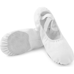 Bothevin Ballet Shoes Split Leather Sole Ballet Slippers Lycra Ballet Training Slippers for Children Adults Size 23-44