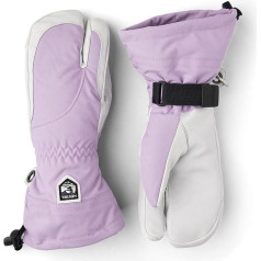 Hestra Ski Gloves for Women Cold Weather Three Finger Leather Gloves