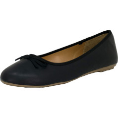 Fitters Footwear That Fits Lina Women's Ballerina PU Classic Ballet Flats Imitation Leather Basic Plus Size (EU)
