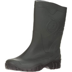 DUNLOP Wellington Boots with Short Legs, Mid-Height Wellington Boots, Easier to Put on and Off, Good for Wider Calf Fit