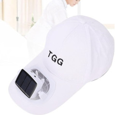 ZJchao Solar Fan Hat, USB Charging Baseball Cap with Solar Fan, Summer UV Protection, Soft Fan Blades, Solar Fan Hat with Wide Brim, Fan Cap for Outdoor, Beach, Garden, Sports