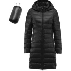 Quilted Jacket Women's Lightweight Long Winter Coat Oversize Down Coat Winter Outdoor Warm Quilted Coat Long Sleeve Coat Ski Jacket Outdoor Jacket