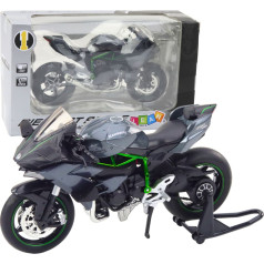 Lean Toys Metāla sporta motociklu apgaismojums Skaņa Pelēks 1:12