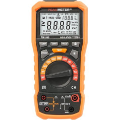Digital Megohmmeter Insulation Resistance Tester 1000V AC/DC for Electrical Equipment and Insulating Resistance up to 100GΩ with PI/DAR, Frequency and Low Voltage Test