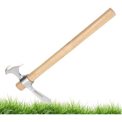 Pickaxe for Digging, Pick Mattock, Garden Pickaxe 2-in-1 Efficient Pickaxe, Multifunctional Stainless Steel Hand Hoe, Small Pickaxe with Handle for Gardeners, Cutting Roots