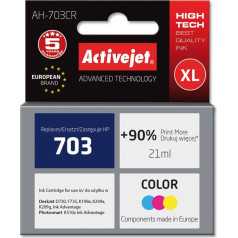 Effiki Activejet ah-703cr tinte (hp 703 cd888ae; premium; 21 ml; krāsaina)