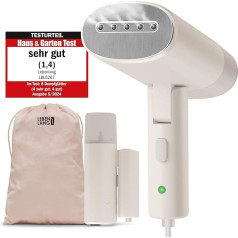 Steamer Travel Steam Straightener Compact Foldable & Includes Travel Set I Steam Iron Steam Iron Steam Brush for Steam Smoothing Ironing on Holiday I Hand Travel Steamer Mini Handheld Travel