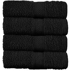 Sweet Needle 4 Pack Bath Towels (70cm x 140cm) - 500gsm 100% Luxury Cotton Hotel Quality Highly Absorbent for Bathroom, Shower, Beach and Everyday Use