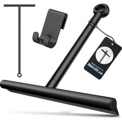 ecooe 30-61-89 cm Adjustable Shower Squeegee, Squeegee Shower Black, Squeegee Base with Holder, 30 cm Wide Water Squeegee for Glass, Tiles, Mirrors, Windows, Car Windows