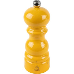 PEUGEOT - Paris u'Select 15 cm Salt Mill - 6 Predefined Grinding Levels - PEFC Certified Wood - French Know-How - Saffron Lacquered
