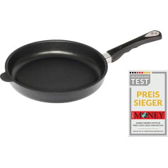 AMT Die-Cast Aluminium Shallow Sauté Pan with 28 cm Diameter at Top / Base 24 cm / for Induction Coo
