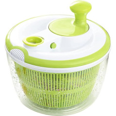JEBBLAS Salad Spinner Large 5LObst and Vegetable Dryer, Easy to Use