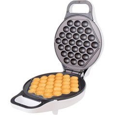 StarBlue Hong Kong Eggs Waffle Iron, White, Hong Kong Style Egg Waffles in 5 Minutes, EU Plug