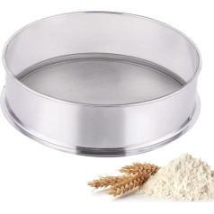 YUCHENGTECH 50 Mesh Sieve Stainless Steel Sieve for Electric Vibration Sieve Diameter 300 mm Height 100 m Multifunctional Sieve for Powder/Granulate Sieving