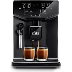 Ufesa Supreme Barista with 20 Bar Pressure, Touch Panel, Integrated Grinder, Patented Technology, Adjustable Coffee Strength, 2L Water Tank, 1550W, Made in Spain