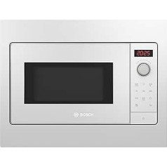 Bosch BFL523MW3 Series 2 Built-in Microwave, 38 x 50 cm, 800 W, Turntable 27 cm, Door Hinge Left, AutoPilot 7 7 Automatic Programmes, Cleaning Support, LED Touch Display
