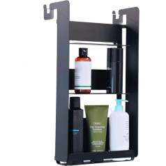 Radius® Shower Shelf No Drilling Shower Shelf for Hanging Bathroom Organiser Shampoo Holder Shower Basket Holder Shower Shelf for Self Bending with Hooks Black