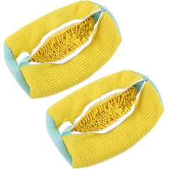 Pack of 2 Shoes Washing Bag, Laundry Bag, Shoe Bag Washing Machine with Zip, Shoe Wash Bag Washing Machine, Washing Bag Shoes, Laundry Net Shoes, Reusable