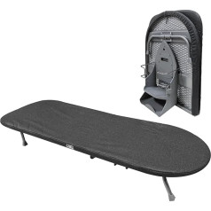 HENYEER Small Folding Table Ironing Board, Compact Mini Foldable Ironing Board, Space-Saving Ironing Board with Ironing Stand, Folding Mini Ironing Board Table with Non-Slip Folding Legs, 89 cm x 33