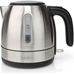 Kettle - 1.0 L - Stainless Steel - Aluminium - Rotates 360 Degrees - Concealed Heating Element - Strix Controller - Boil-Dry Protection