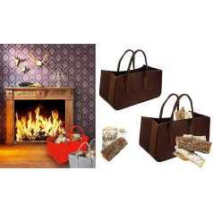 Bag, “Firewood” Felt 50 x 25 x H 25 cm, 5 mm Thickness Various Colour Choices