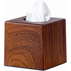 Black Walnut Cube Tissue Holder for Hotel/Restorer/Office