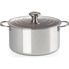 Le Creuset-3-ply multilayer material Plus fleshpots, 24 cm, Stainless Steel