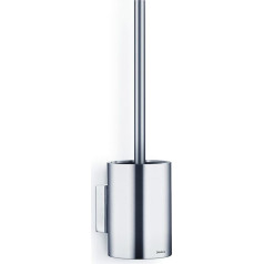 Blomus Wall-Mounted Toilet, matt Brushed, Open, Silver, H 35 cm, L 11 cm, Ø 9 cm