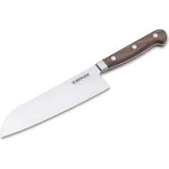 Böker Manufaktur Solingen Manufaktur Heritage Santoku Knife Walnut Wood / Stainless Steel Brown-Silver Blade Length 17.80 cm 130905