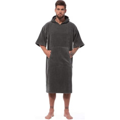 Surf Poncho Women Men 100% Cotton Velour One Size