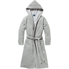 Joop! 1619 Classic Men's Bathrobe with Hood Silver - 76, Silver - 76.