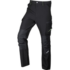Neo Tools Mix&Match darba bikses, 4 veidu elastīgas, melnas-zaļas, XL izmērs