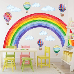 Children's Room Rainbow Sticker Baby Room Nursery Wall Sticker (Rainbow F197)