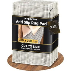 DIY Doctor XXL Carpet Gripper (Pack of 1) - 200 x 200 cm Non-Slip Mat - Non-Slip Underlay for Carpets, Laminate Floors & Carpets