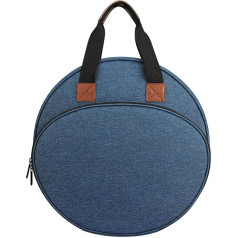 Embroidery Tool Storage Bag, Embroidery Thread Storage Bag with Pockets and Compartments for Accessories, Knitting Bags and Knitting Organizer for Embroidery Hoops, Charts, Sewing, Crafts, blue,