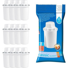 Pack of 12 Dafi Classic Filter Cartridges Compatible with Brita Classic® and Dafi Classic®